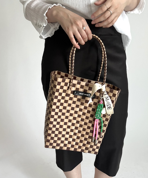EDIT. FOR LULU(エディットフォールル)の「【HEART MADE for LULU】 Avery Everyday Tote(かごバッグ・レディース・ブラウン・FREE)」の1枚目の写真