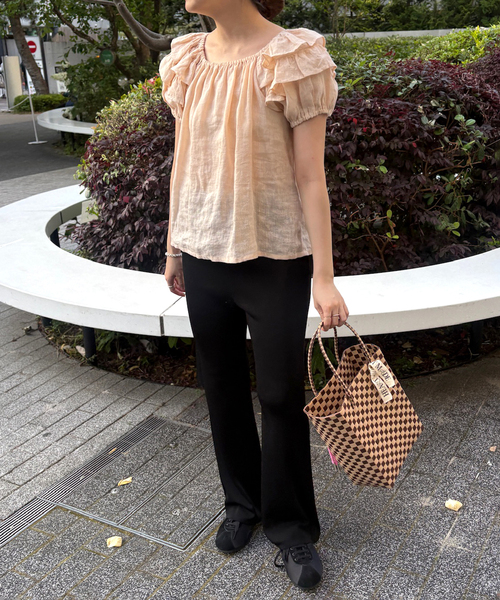 EDIT. FOR LULU(エディットフォールル)の「【HEART MADE for LULU】 Avery Everyday Tote(かごバッグ・レディース・ブラウン・FREE)」の7枚目の写真