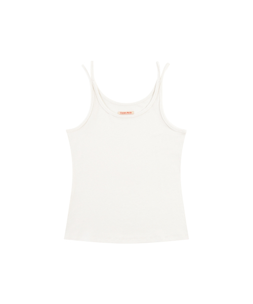 VANONE ATELIER(バノンアトリエ)の「A3591 ダブルストリングスリーブレス_ホワイト(Tシャツ/カットソー・レディース・ホワイト・FREE)」の2枚目の写真