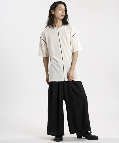 NO ID.(ノーアイディ)の「【NO ID.】Diamond Stitch Thermal C/N Pullover / ダイヤ ステッチ サーマル クルーネック プルオーバー(Tシャツ/カットソー・メンズ・ホワイト/グレー/ブラック・ONE SIZE)」の20枚目の写真