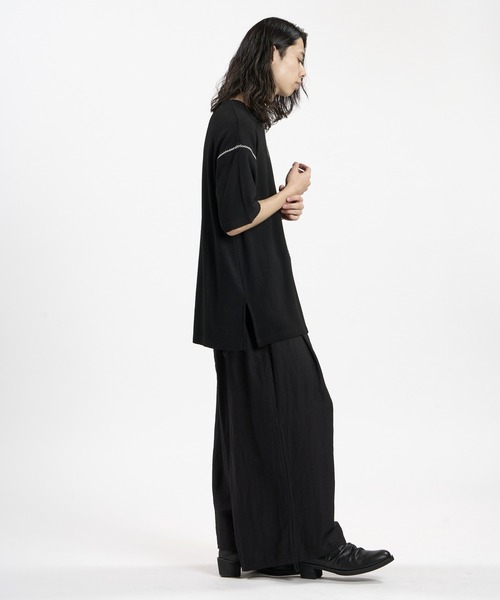 NO ID.(ノーアイディ)の「【NO ID.】Diamond Stitch Thermal C/N Pullover / ダイヤ ステッチ サーマル クルーネック プルオーバー(Tシャツ/カットソー・メンズ・ホワイト/グレー/ブラック・ONE SIZE)」の5枚目の写真
