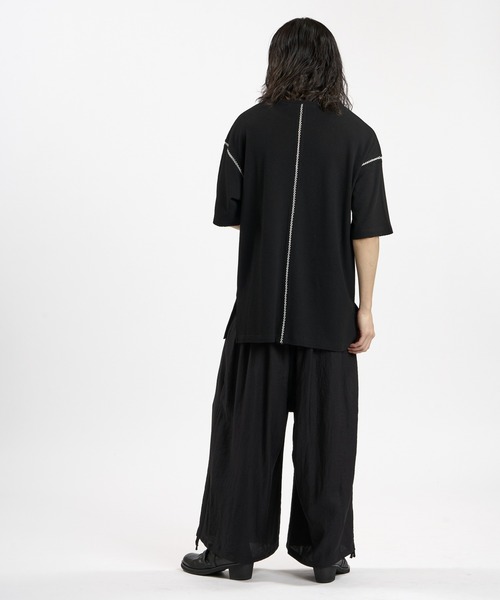 NO ID.(ノーアイディ)の「【NO ID.】Diamond Stitch Thermal C/N Pullover / ダイヤ ステッチ サーマル クルーネック プルオーバー(Tシャツ/カットソー・メンズ・ホワイト/グレー/ブラック・ONE SIZE)」の6枚目の写真
