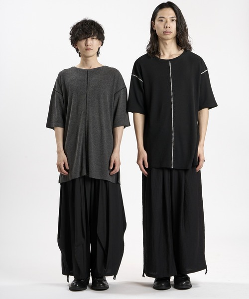 NO ID.(ノーアイディ)の「【NO ID.】Diamond Stitch Thermal C/N Pullover / ダイヤ ステッチ サーマル クルーネック プルオーバー(Tシャツ/カットソー・メンズ・ホワイト/グレー/ブラック・ONE SIZE)」の7枚目の写真