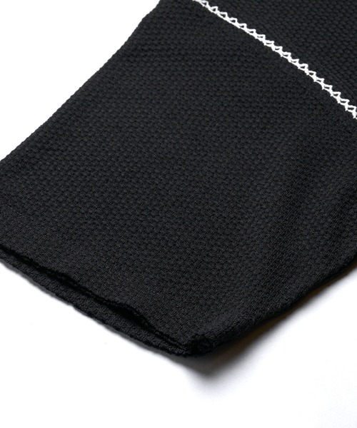 NO ID.(ノーアイディ)の「【NO ID.】Diamond Stitch Thermal C/N Pullover / ダイヤ ステッチ サーマル クルーネック プルオーバー(Tシャツ/カットソー・メンズ・ホワイト/グレー/ブラック・ONE SIZE)」の14枚目の写真