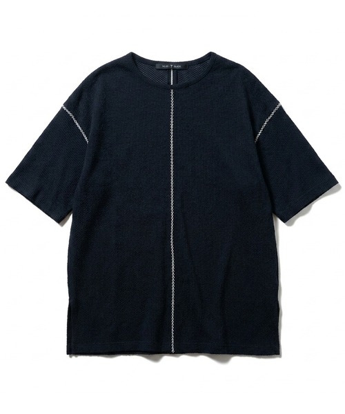 NO ID.(ノーアイディ)の「【NO ID.】Diamond Stitch Thermal C/N Pullover / ダイヤ ステッチ サーマル クルーネック プルオーバー(Tシャツ/カットソー・メンズ・ホワイト/グレー/ブラック・ONE SIZE)」の9枚目の写真