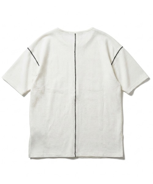 NO ID.(ノーアイディ)の「【NO ID.】Diamond Stitch Thermal C/N Pullover / ダイヤ ステッチ サーマル クルーネック プルオーバー(Tシャツ/カットソー・メンズ・ホワイト/グレー/ブラック・ONE SIZE)」の10枚目の写真