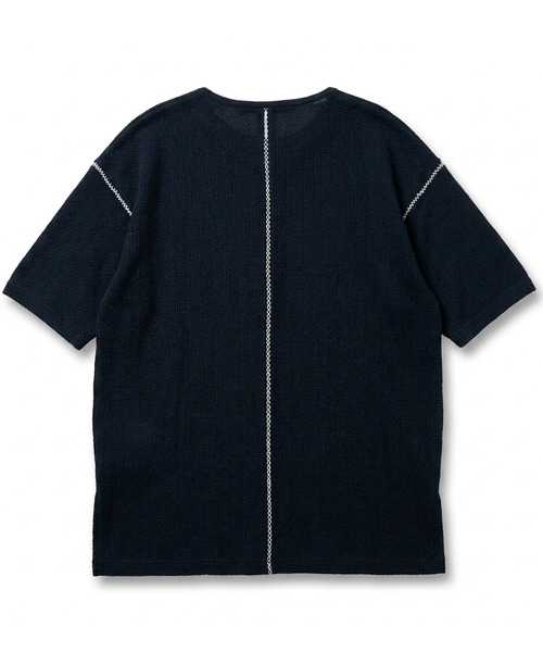 NO ID.(ノーアイディ)の「【NO ID.】Diamond Stitch Thermal C/N Pullover / ダイヤ ステッチ サーマル クルーネック プルオーバー(Tシャツ/カットソー・メンズ・ホワイト/グレー/ブラック・ONE SIZE)」の12枚目の写真