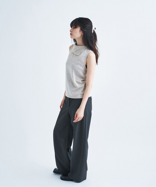 PROTAGONISTA（プロタゴニスタ）の「PROTAGONISTA｜drape tee（Tシャツ/カットソー・レディース・ナチュラル/ブラウン系その他・00）」の6枚目の写真