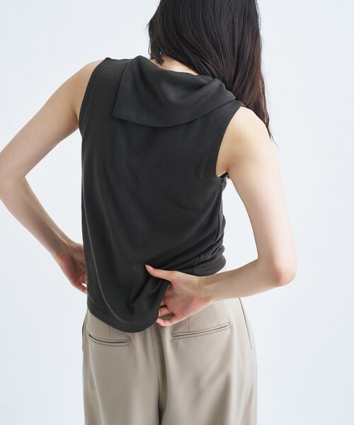 PROTAGONISTA（プロタゴニスタ）の「PROTAGONISTA｜drape tee（Tシャツ/カットソー・レディース・ナチュラル/ブラウン系その他・00）」の9枚目の写真