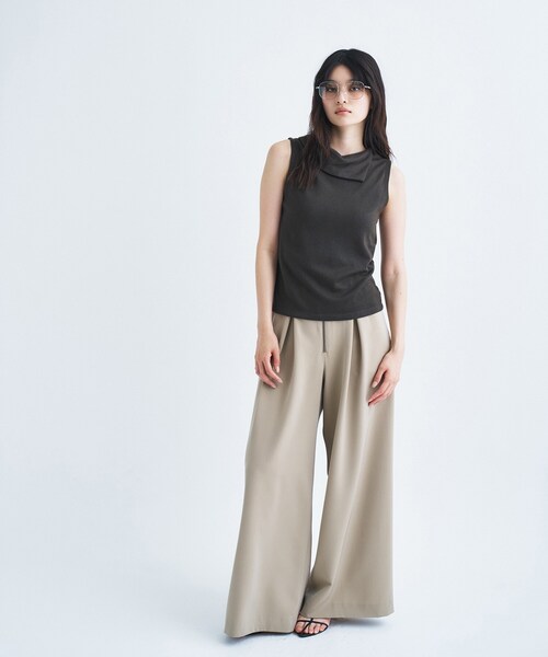 PROTAGONISTA（プロタゴニスタ）の「PROTAGONISTA｜drape tee（Tシャツ/カットソー・レディース・ナチュラル/ブラウン系その他・00）」の12枚目の写真