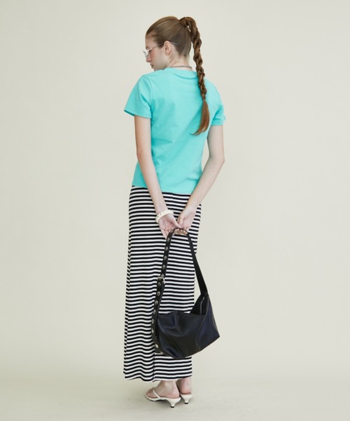 Rohwel（ローウェル）の「Stud Belt Shoulder Bag / スタッズベルトショルダーバッグ（ショルダーバッグ・レディース・ホワイト/ライトブルー/ブラック・FREE）」の10枚目の写真