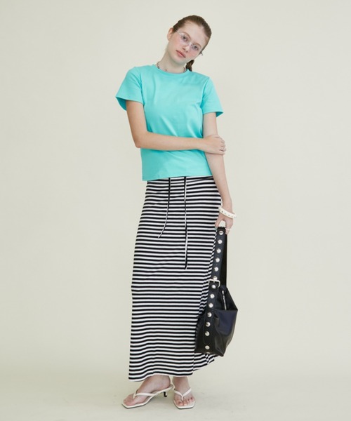 Rohwel（ローウェル）の「Stud Belt Shoulder Bag / スタッズベルトショルダーバッグ（ショルダーバッグ・レディース・ホワイト/ライトブルー/ブラック・FREE）」の8枚目の写真