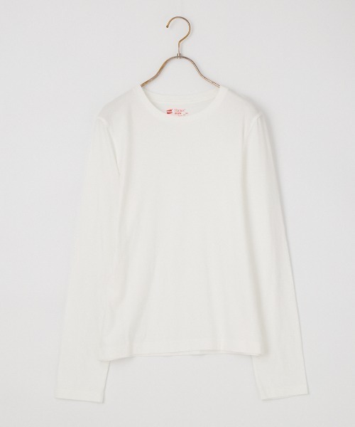 HANES（ヘインズ）の「【WEB限定】[HANES/ヘインズ] 2P FOR HER ジャパンフィットロングスリーブパックTシャツ（Tシャツ/カットソー・レディース・ホワイト・M/L）」の15枚目の写真