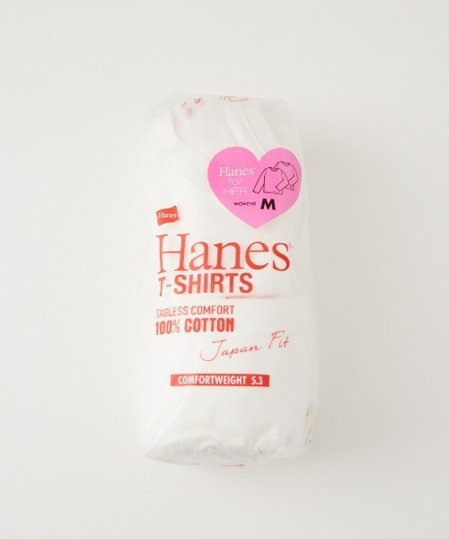 HANES（ヘインズ）の「【WEB限定】[HANES/ヘインズ] 2P FOR HER ジャパンフィットロングスリーブパックTシャツ（Tシャツ/カットソー・レディース・ホワイト・M/L）」の13枚目の写真