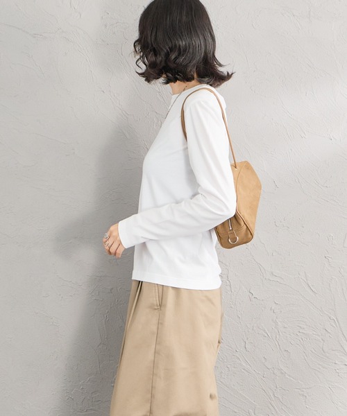 HANES（ヘインズ）の「【WEB限定】[HANES/ヘインズ] 2P FOR HER ジャパンフィットロングスリーブパックTシャツ（Tシャツ/カットソー・レディース・ホワイト・M/L）」の9枚目の写真