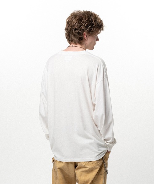 KAMIYA(カミヤ)の「"DETACHED" L/S T-shirt(Tシャツ/カットソー・メンズ・ホワイト/ブラック・M/S)」の10枚目の写真