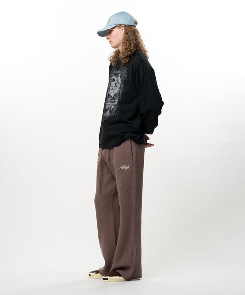 KAMIYA(カミヤ)の「"DETACHED" L/S T-shirt(Tシャツ/カットソー・メンズ・ホワイト/ブラック・M/S)」の3枚目の写真