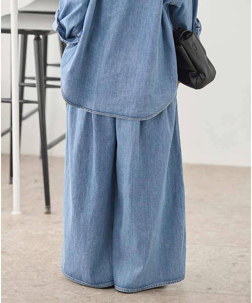 JOURNAL STANDARD(ジャーナルスタンダード)の「コーンデニムライトオンススーパーワイドパンツ(デニムパンツ・レディース・ネイビー/ブルー系その他・36/38)」の21枚目の写真