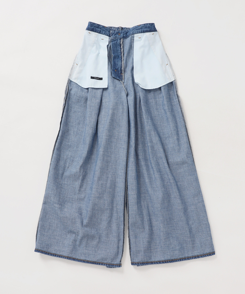 JOURNAL STANDARD(ジャーナルスタンダード)の「コーンデニムライトオンススーパーワイドパンツ(デニムパンツ・レディース・ネイビー/ブルー系その他・36/38)」の6枚目の写真