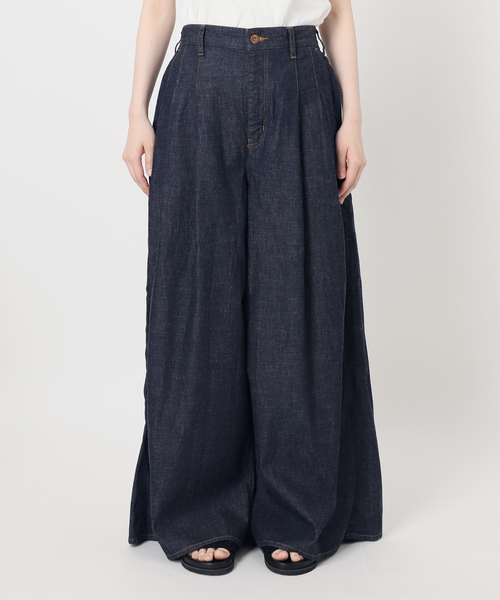 JOURNAL STANDARD(ジャーナルスタンダード)の「コーンデニムライトオンススーパーワイドパンツ(デニムパンツ・レディース・ネイビー/ブルー系その他・36/38)」の4枚目の写真