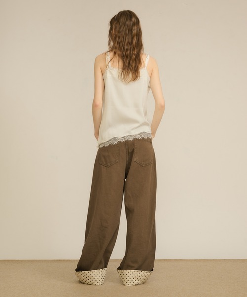 hazyl(ヘイジル)の「cross lace camisole / クロスレースキャミソール(キャミソール・レディース・ブラウン系その他/クリーム・フリー)」の11枚目の写真