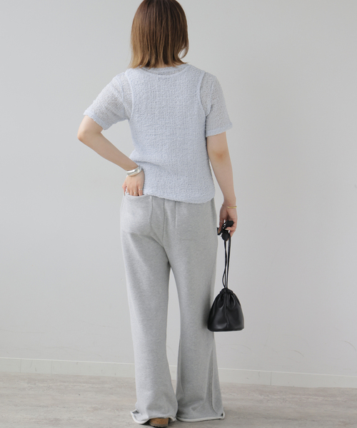 JOURNAL STANDARD relume(ジャーナルスタンダード レリューム)の「シアーシャーリングタンク(タンクトップ・レディース・ホワイト/サックスブルー/ブラック・FREE)」の17枚目の写真