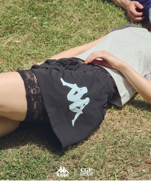 Kappa（カッパ）の「codegraphy KAPPA Sweat shots（デニムパンツ・メンズ・グレー/Black/Navy・L/M/S）」の2枚目の写真