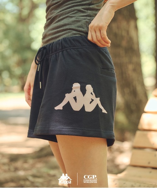 Kappa（カッパ）の「codegraphy KAPPA Sweat shots（デニムパンツ・メンズ・グレー/Black/Navy・L/M/S）」の3枚目の写真
