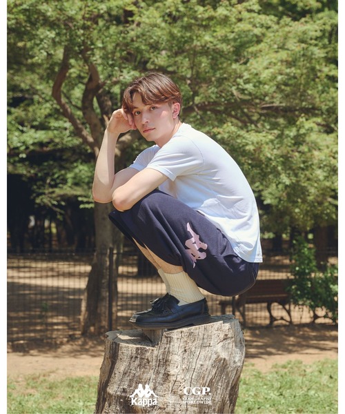 Kappa（カッパ）の「codegraphy KAPPA Sweat shots（デニムパンツ・メンズ・グレー/Black/Navy・L/M/S）」の5枚目の写真
