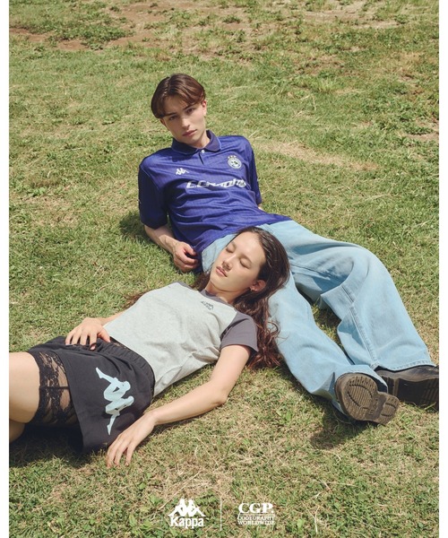 Kappa（カッパ）の「codegraphy KAPPA Sweat shots（デニムパンツ・メンズ・グレー/Black/Navy・L/M/S）」の14枚目の写真