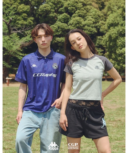 Kappa（カッパ）の「codegraphy KAPPA Sweat shots（デニムパンツ・メンズ・グレー/Black/Navy・L/M/S）」の15枚目の写真