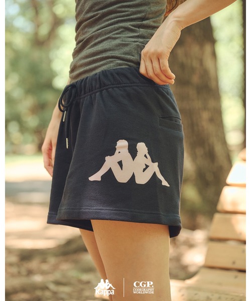 Kappa（カッパ）の「codegraphy KAPPA Sweat shots（デニムパンツ・メンズ・グレー/Black/Navy・L/M/S）」の7枚目の写真