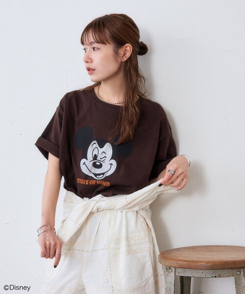 DISCOAT(ディスコート)の「【Enlude】DisneyヴィンテージプリントTシャツ《ユニセックス》(Tシャツ/カットソー・レディース・チャコールグレー/ブラウン/ライトベージュ/オフホワイト・FREE)」の16枚目の写真