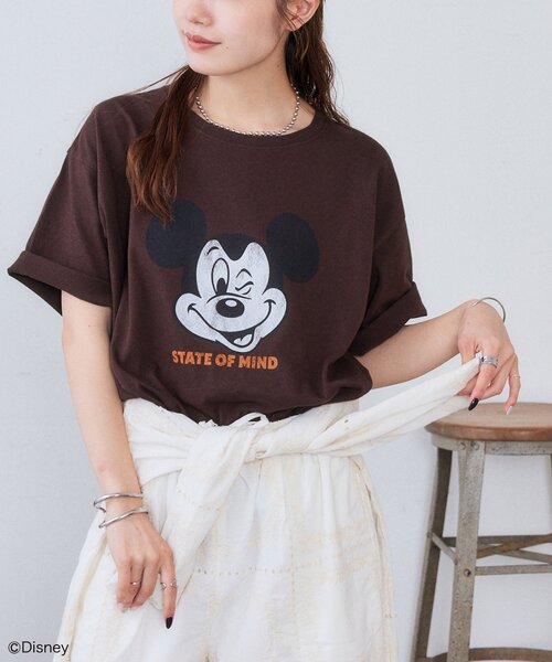 DISCOAT(ディスコート)の「【Enlude】DisneyヴィンテージプリントTシャツ《ユニセックス》(Tシャツ/カットソー・レディース・チャコールグレー/ブラウン/ライトベージュ/オフホワイト・FREE)」の15枚目の写真