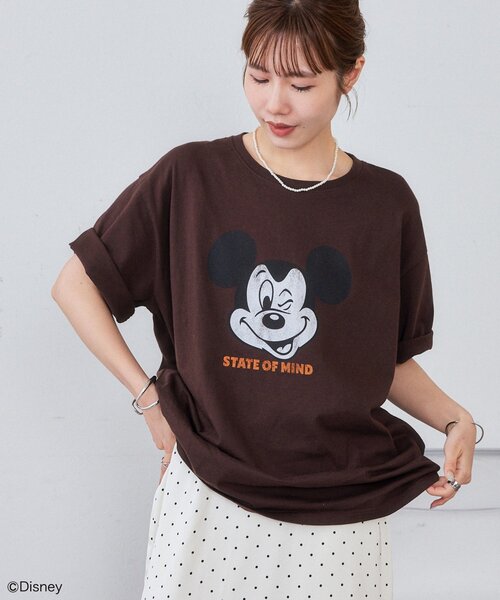 DISCOAT(ディスコート)の「【Enlude】DisneyヴィンテージプリントTシャツ《ユニセックス》(Tシャツ/カットソー・レディース・チャコールグレー/ブラウン/ライトベージュ/オフホワイト・FREE)」の8枚目の写真