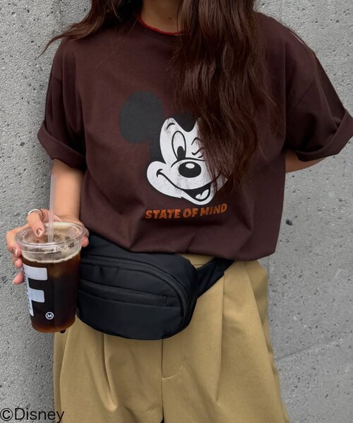 DISCOAT(ディスコート)の「【Enlude】DisneyヴィンテージプリントTシャツ《ユニセックス》(Tシャツ/カットソー・レディース・チャコールグレー/ブラウン/ライトベージュ/オフホワイト・FREE)」の6枚目の写真