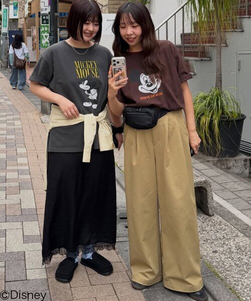 DISCOAT(ディスコート)の「【Enlude】DisneyヴィンテージプリントTシャツ《ユニセックス》(Tシャツ/カットソー・レディース・チャコールグレー/ブラウン/ライトベージュ/オフホワイト・FREE)」の5枚目の写真