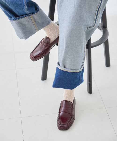 journal standard L'essage(ジャーナルスタンダードレサージュ)の「ALOHAS/アロハス Aven Rift Burgundy Leather Loafer ローファー(ローファー・レディース・ボルドー・37/36/39/38/40)」の8枚目の写真