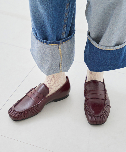 journal standard L'essage(ジャーナルスタンダードレサージュ)の「ALOHAS/アロハス Aven Rift Burgundy Leather Loafer ローファー(ローファー・レディース・ボルドー・37/36/39/38/40)」の9枚目の写真