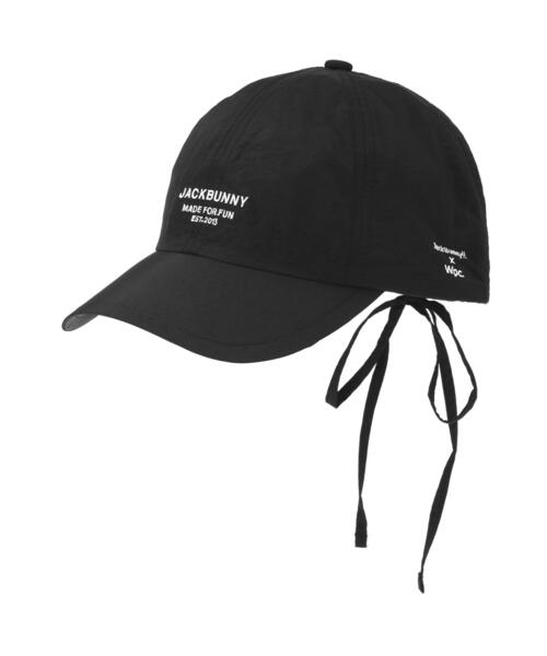 Jack Bunny!!(ジャックバニー)の「【Jack Bunny!!】【Wpc.コラボ】UVカット 接触冷感キャップ (UNISEX)(キャップ・レディース・ブラック・FREE)」の1枚目の写真