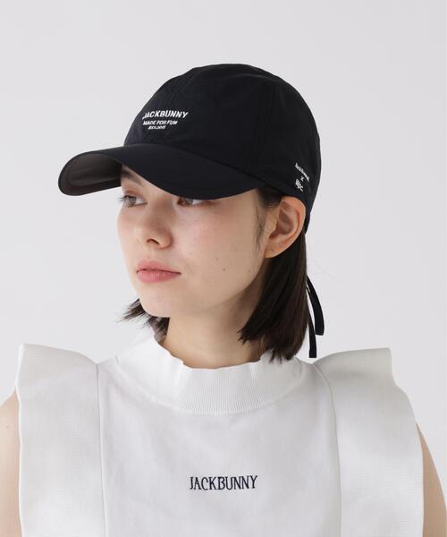 Jack Bunny!!(ジャックバニー)の「【Jack Bunny!!】【Wpc.コラボ】UVカット 接触冷感キャップ (UNISEX)(キャップ・レディース・ブラック・FREE)」の3枚目の写真