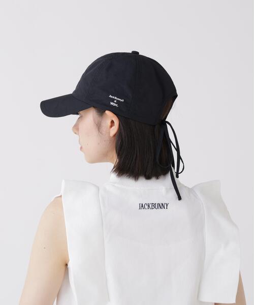 Jack Bunny!!(ジャックバニー)の「【Jack Bunny!!】【Wpc.コラボ】UVカット 接触冷感キャップ (UNISEX)(キャップ・レディース・ブラック・FREE)」の4枚目の写真