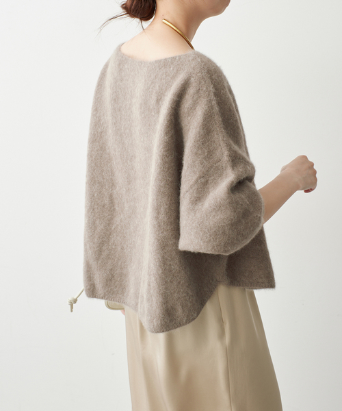 Spick & Span(スピックアンドスパン)の「《新色 / 追加》FOX/ALPACAルーズニット(ニット/セーター・レディース・ネイビー/モカ/ライトグリーン・FREE)」の12枚目の写真