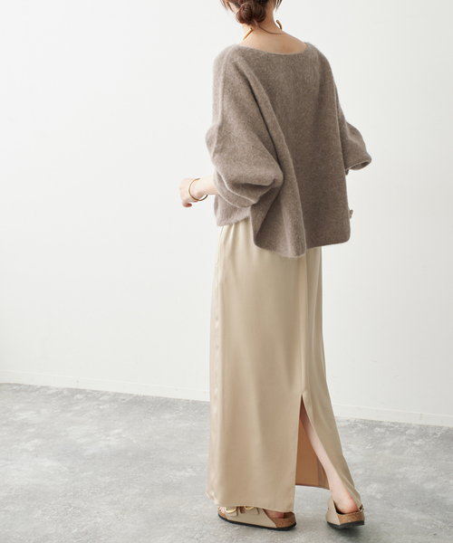 Spick & Span(スピックアンドスパン)の「《新色 / 追加》FOX/ALPACAルーズニット(ニット/セーター・レディース・ネイビー/モカ/ライトグリーン・FREE)」の15枚目の写真