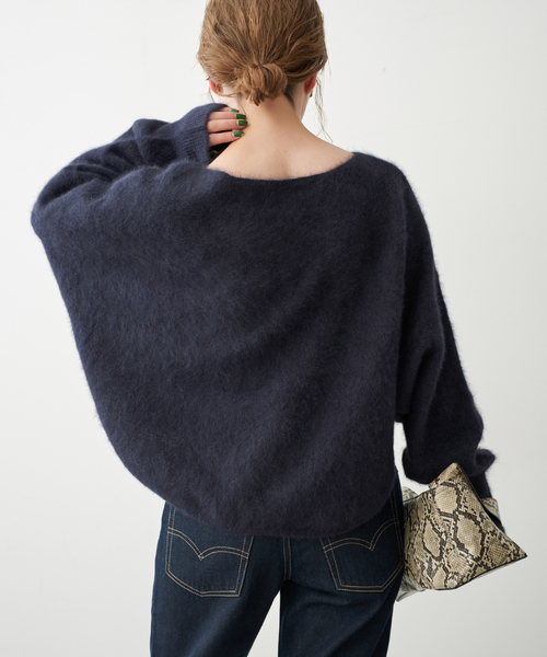 Spick & Span(スピックアンドスパン)の「《新色 / 追加》FOX/ALPACAルーズニット(ニット/セーター・レディース・ネイビー/モカ/ライトグリーン・FREE)」の17枚目の写真
