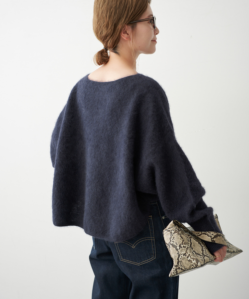 Spick & Span(スピックアンドスパン)の「《新色 / 追加》FOX/ALPACAルーズニット(ニット/セーター・レディース・ネイビー/モカ/ライトグリーン・FREE)」の18枚目の写真
