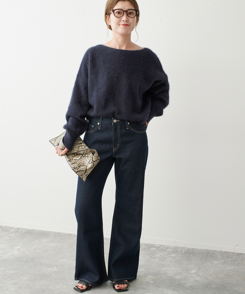 Spick & Span(スピックアンドスパン)の「《新色 / 追加》FOX/ALPACAルーズニット(ニット/セーター・レディース・ネイビー/モカ/ライトグリーン・FREE)」の21枚目の写真