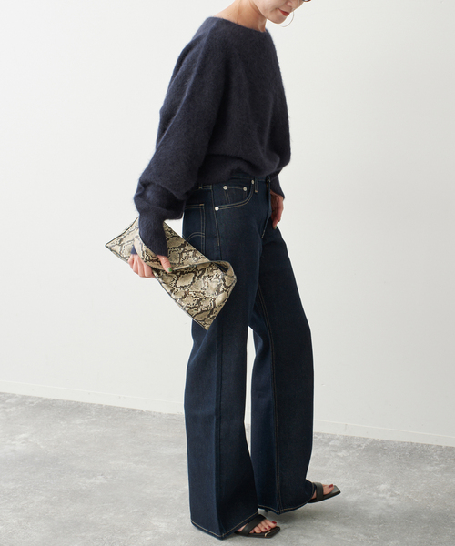 Spick & Span(スピックアンドスパン)の「《新色 / 追加》FOX/ALPACAルーズニット(ニット/セーター・レディース・ネイビー/モカ/ライトグリーン・FREE)」の22枚目の写真