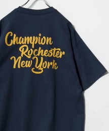 2026SS Champion/チャンピオン オーバーサイズ ワンポイントロゴ スクリプトバック刺繍 半袖Tシャツ レデイーズ メンズ