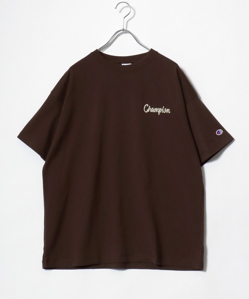 Champion(チャンピオン)の「2026SS Champion/チャンピオン オーバーサイズ ワンポイントロゴ スクリプトバック刺繍 半袖Tシャツ レデイーズ メンズ(Tシャツ/カットソー・メンズ・ブラック/ブラウン/ネイビー/ホワイト・XL/L/M)」の7枚目の写真